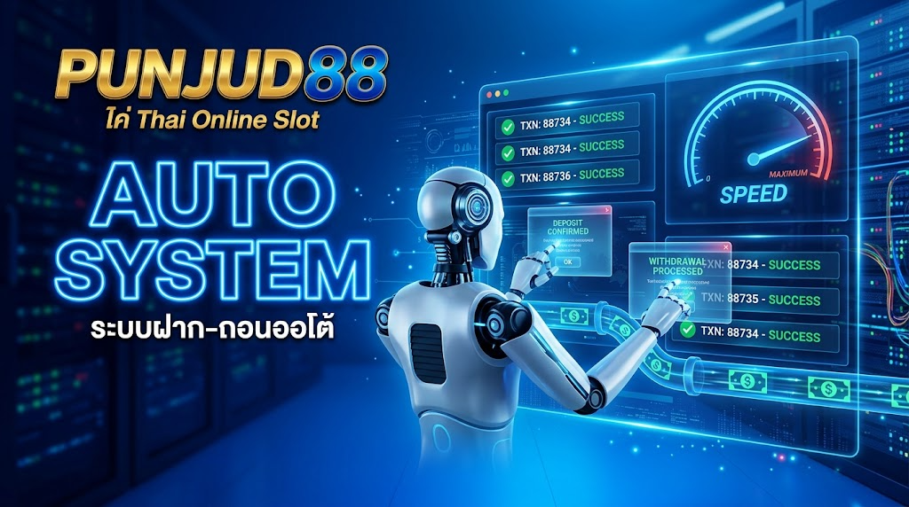 สล็อตออนไลน์ ฝากถอนไม่มีขั้นต่ำ ออโต้ PUNJUD88 เริ่มต้น 1 บาท 2 PUNJUD88 ระบบฝากถอนออโต้ อัตโนมัติ 24 ชั่วโมง