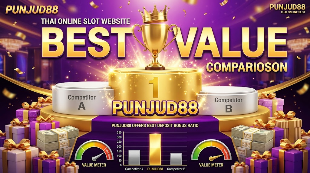 สล็อต ฝาก 10 รับ 100 ทำเทิร์นน้อย PUNJUD88 โปรสุดคุ้ม ถอนได้จริง 4 PUNJUD88 โปรโมชั่นคุ้มค่าที่สุด เปรียบเทียบโบนัส