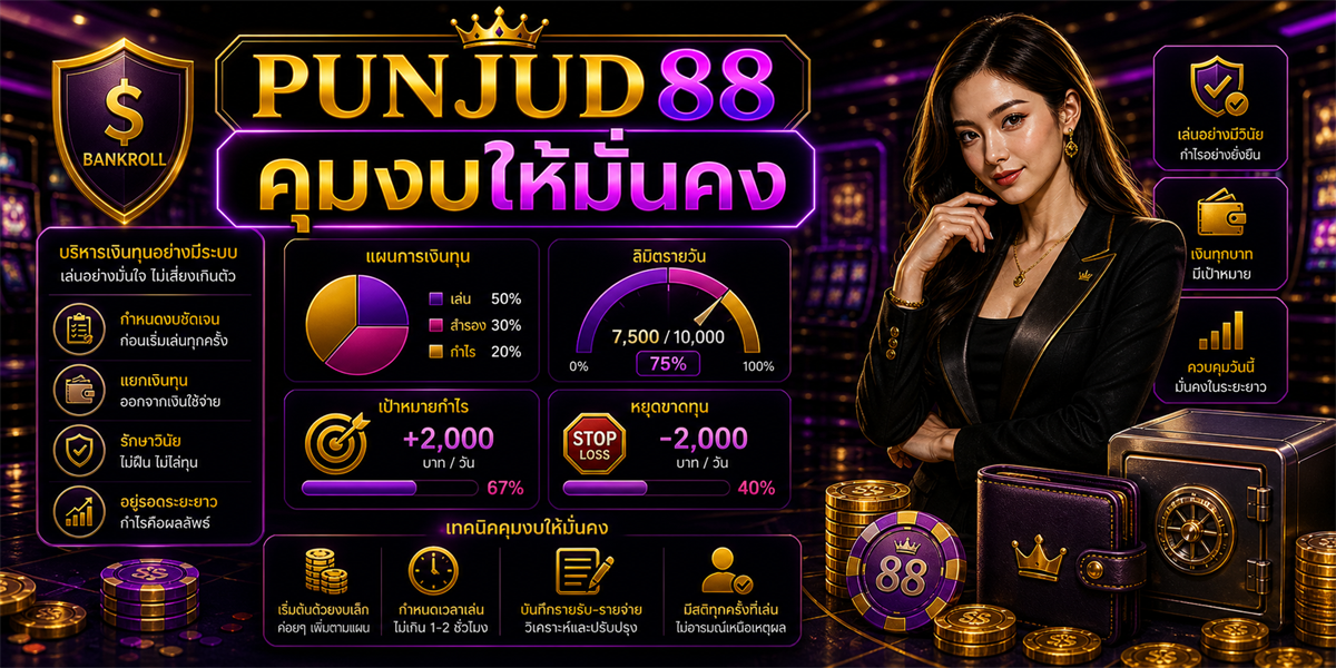 จัดการเงินทุน เทคนิค PUNJUD88