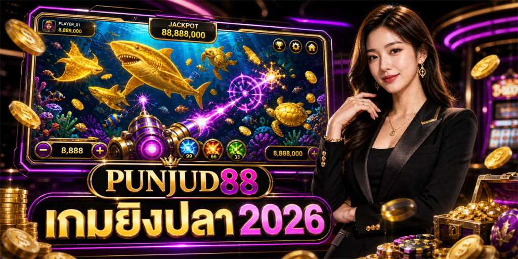 เกมยิงปลาออนไลน์ PUNJUD88 2026 คู่มือครบสำหรับมือใหม่ 10 เกมยิงปลา PUNJUD88 2026