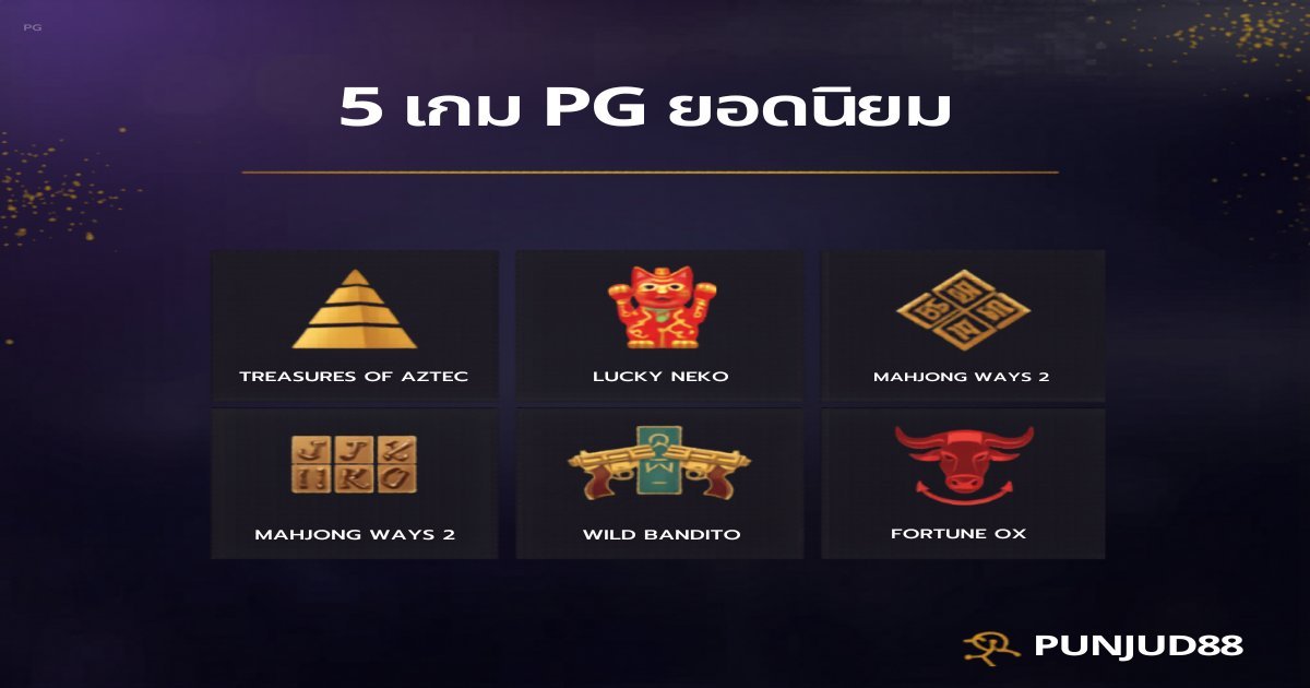 ทดลองเล่นสล็อต PG ฟีเจอร์เด่นจาก PUNJUD88 ปี 2026